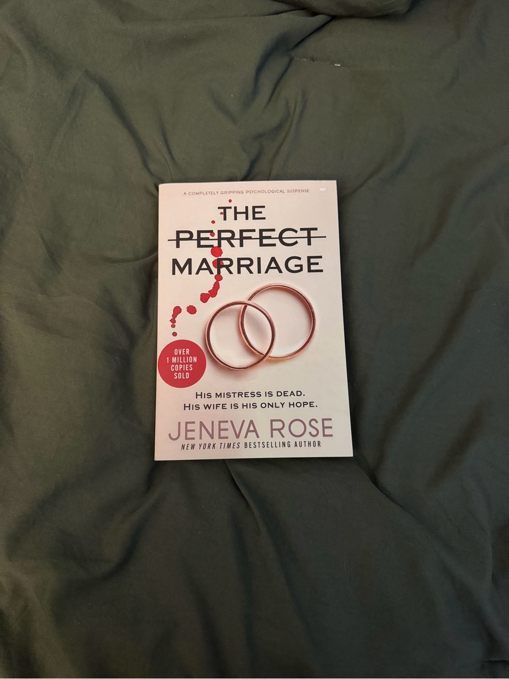 'The Perfect Marriage' Book - White & Gold Cover